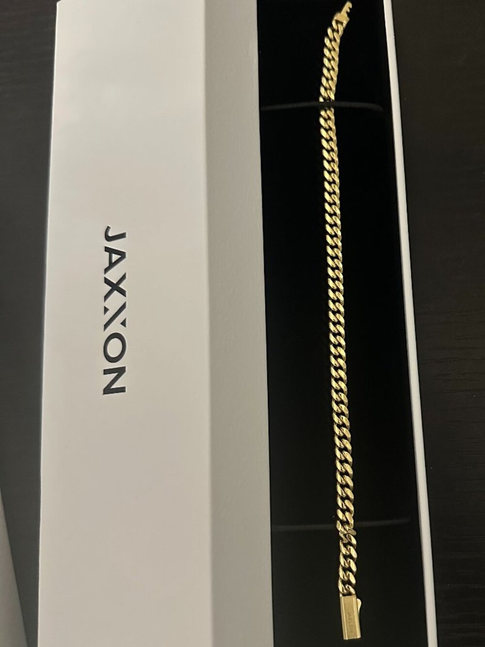 NEW JAXXON 14K Gold Cuban Link Bracelet 5mm